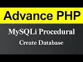 Create Database MySQLi Procedural in PHP Hindi