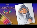 The Lion King Scar Coloring Drawing for Kids The Lion King Coloring Book