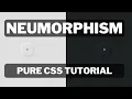Learn how to create a Button with Neumorphism UI Pure CSS Tutorial Neumorphism CSS Button