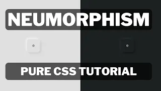 Learn how to create a Button with Neumorphism UI Pure CSS Tutorial Neumorphism CSS Button