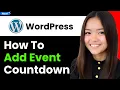 How to Quickly Add Event Countdown to Wordpress 2026 Step By Step