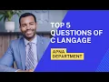 C Programming Important Questions Set 1