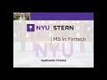 NYU Stern MSFT Program Information Application Process