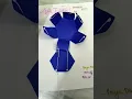 Pull up thread 3-D shape hexagonal prism