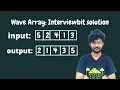 Wave Array Interviewbit solution C Generalized too
