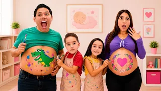 KIMA y JUANITO le PINTAN una SORPRESA a NUESTRA BEBÉ 👶🏻😱