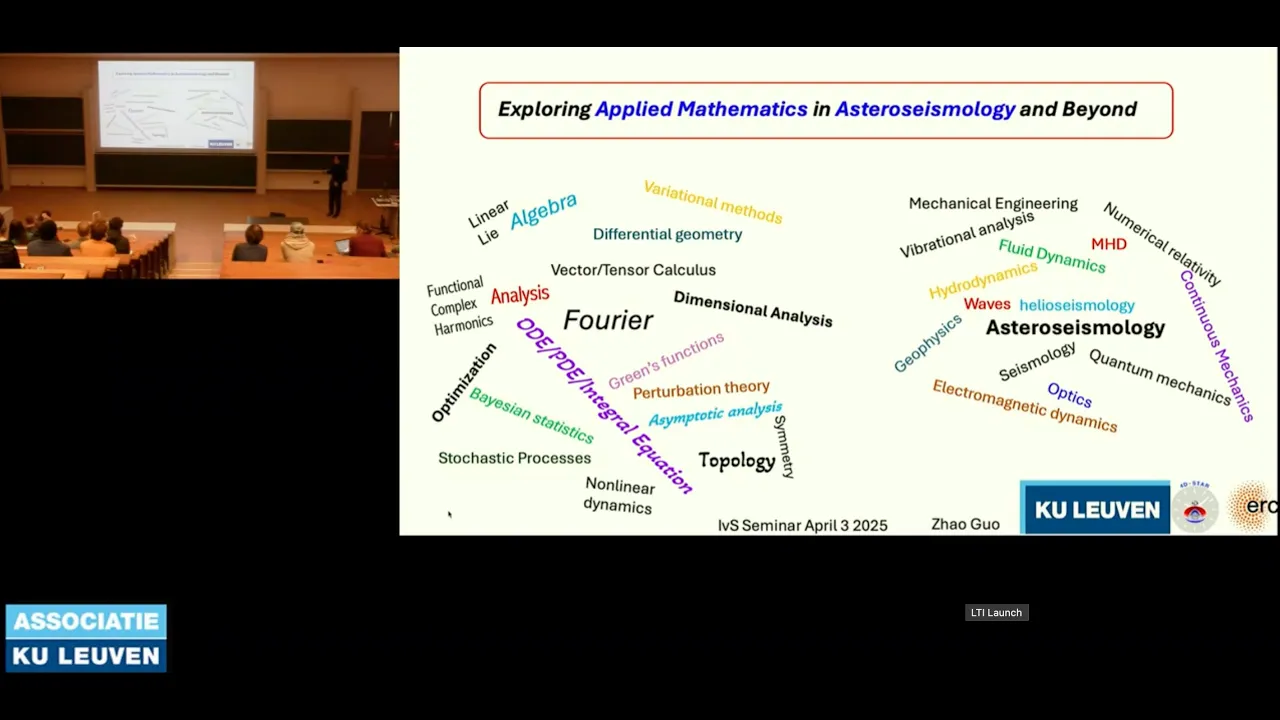 Applied Mathematics in Asteroseismology: Zhao Guo Seminar