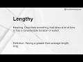 Lengthy Meaning