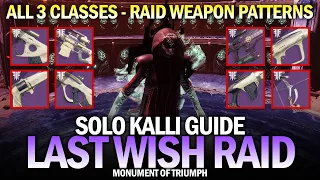 How to Easily Solo Kalli in Monument of Triumph Guide All 3 Classes - Last Wish Raid Destiny 2