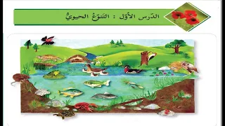 درس التنوع الحيوي  حل التدريبات  الصف الرابع   العلوم  الوحدة الخامسة الدرس الاول دندنها