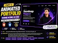 Animated Portfolio Website Using HTML CSS Part 2 - Hero Section codewebwithsr