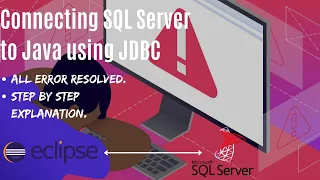 Connect SQL Server to Java JDBC Error SSL Error Authentication DLL Error All fixed