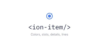 Ionic Components Item