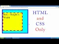 CSS Box Sizing Box Height Width Size in Css Box Model