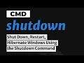 Shutdown CMD Command Learn to Your PC Using CMD