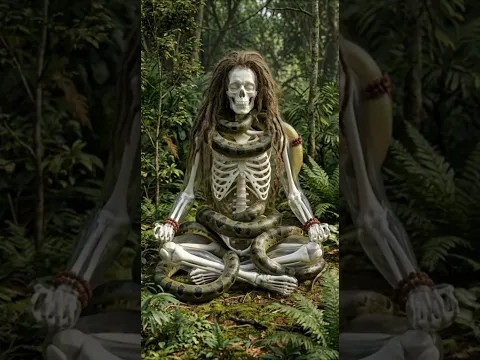 हड्डी वाले बाबा जंगल मे तपस्या मे लीन 😱