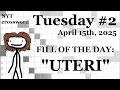Tuesday 25 -