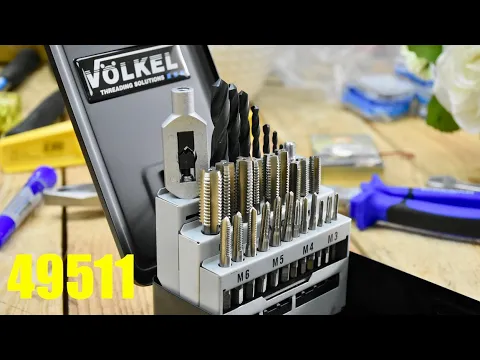 Bộ taro ren trong 30 chi tiết từ M3 đến M12 Voelkel 49511 made in Germany