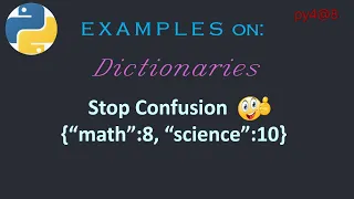 py4 8 Python Dictionaries are Simple With Examples