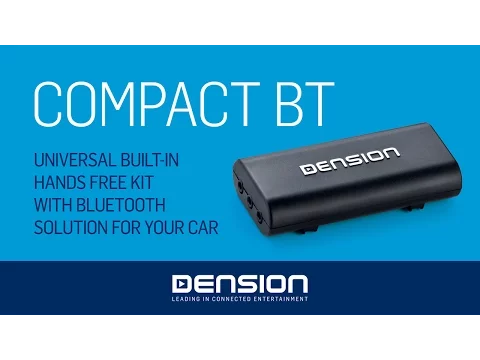 Download MP3 Dension Compact BT [CBT1GEN] - Installation and Usage