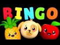 BINGO 🐶 🍎 | Dancing Fruit Baby Sensory Video Visual Stimulation Animation