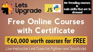 Lets upgrade free online courses with NSDC certificate Get 60 000 worth courses for free