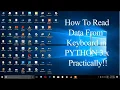How to input data from keyboard in python read data from user keyboard input in python 3x