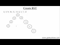 110 Create Binary Search Tree Hindi