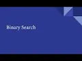 Binary Search In Depth Hindi O log n Complexity Coding Python
