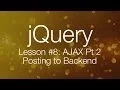 jQuery Ajax Tutorial - Posting data to backend jQuery tutorial