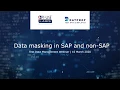 Webinar Masking data across SAP and non-SAP landscapes DATPROF EPI-USE Labs