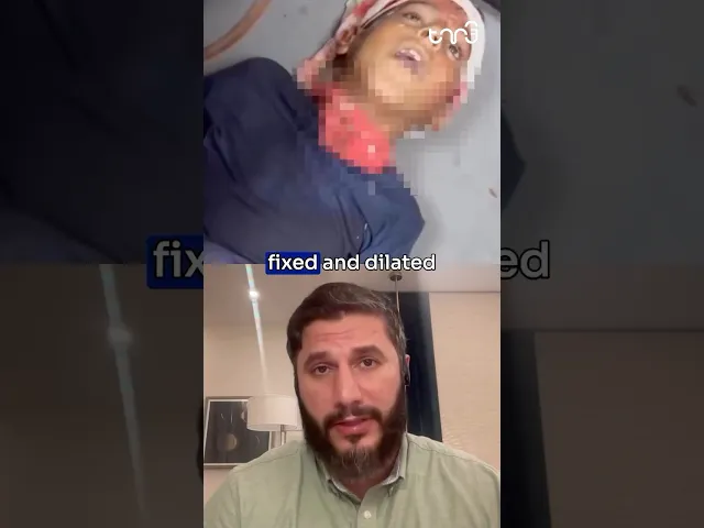 ⁣Dr. Tahir recounts one of the most moving scenes he witnessed while treating patients in Gaza.