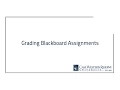 Grading Blackboard Assignments