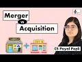 Merger and Acquisition Explained in Hindi Meaning of Mergers and Acquisition Merger vs Acquisition