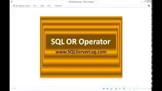 16 - SQL OR Operator