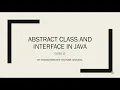 Abstract class and interface in java Class 12 ThinkComputer