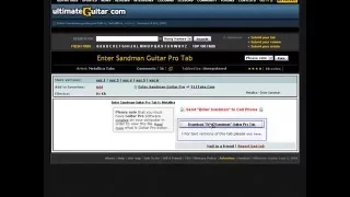 how to use ultimate-guitar com in Guitar Pro