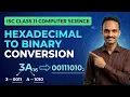 Hexadecimal to Binary Conversion Easy Trick Number System ISC Class 11 Computer Science