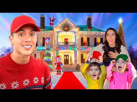 Puse 1,000,000 de LUCES de NAVIDAD En la Casa, SORPRESA a Mi FAMILIA