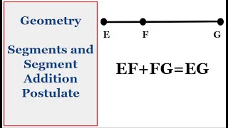 Geometry Segments and Segment Addition Postulate