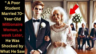 Poor Student married 70-year-old Millionaire Woman, A week later, he was Shocked by what he saw...