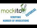 Mockito 2 tutorial for beginners Verifying number of invocations