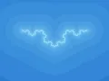 Koch curve increasing angle from 0 to 90 RERENDER