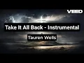 "Take It All Back" by Tauren Wells - instrumental / karaoke with lyrics