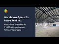 Warehouse Space for Lease Rent in Muntinlupa City