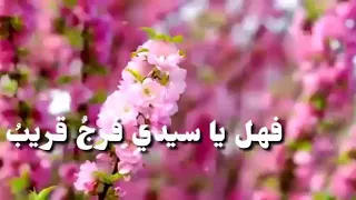 إلهي أنت تعلم حالي فهل يا سيدي فرج قريب 