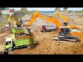 Download Lagu Dam truk pasir dan 3 kapal keruk raksasa memuat pasir di tambang