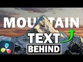 How To ADD TEXT Behind Moving OBJECTS In DaVinci Resolve FREE