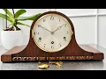 Vintage HAC Westminster Hammer Chime Napoleon Mantel Clock Item 3028 - Adelaide Clocks