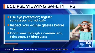 Solar Eclipse Where and How to Safely Watch PHL17 Morning News